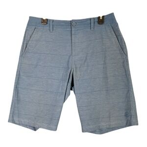 Hangten Mens Hybrid Swim Fishing Board Shorts 32 Blue Heather Beach Pool Resort